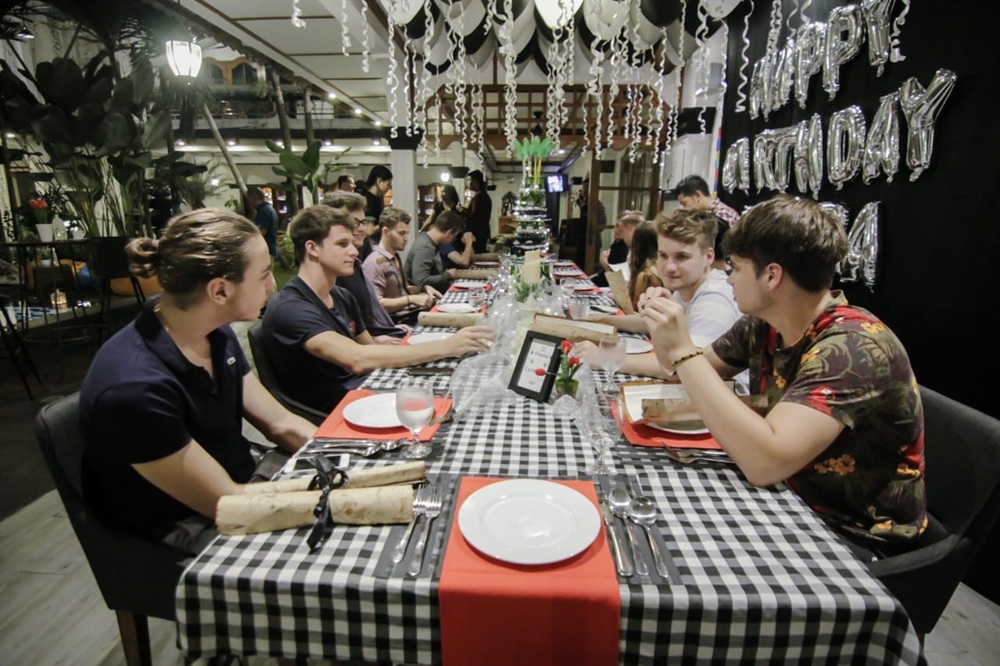 Birthday Celebration at the Restaurant