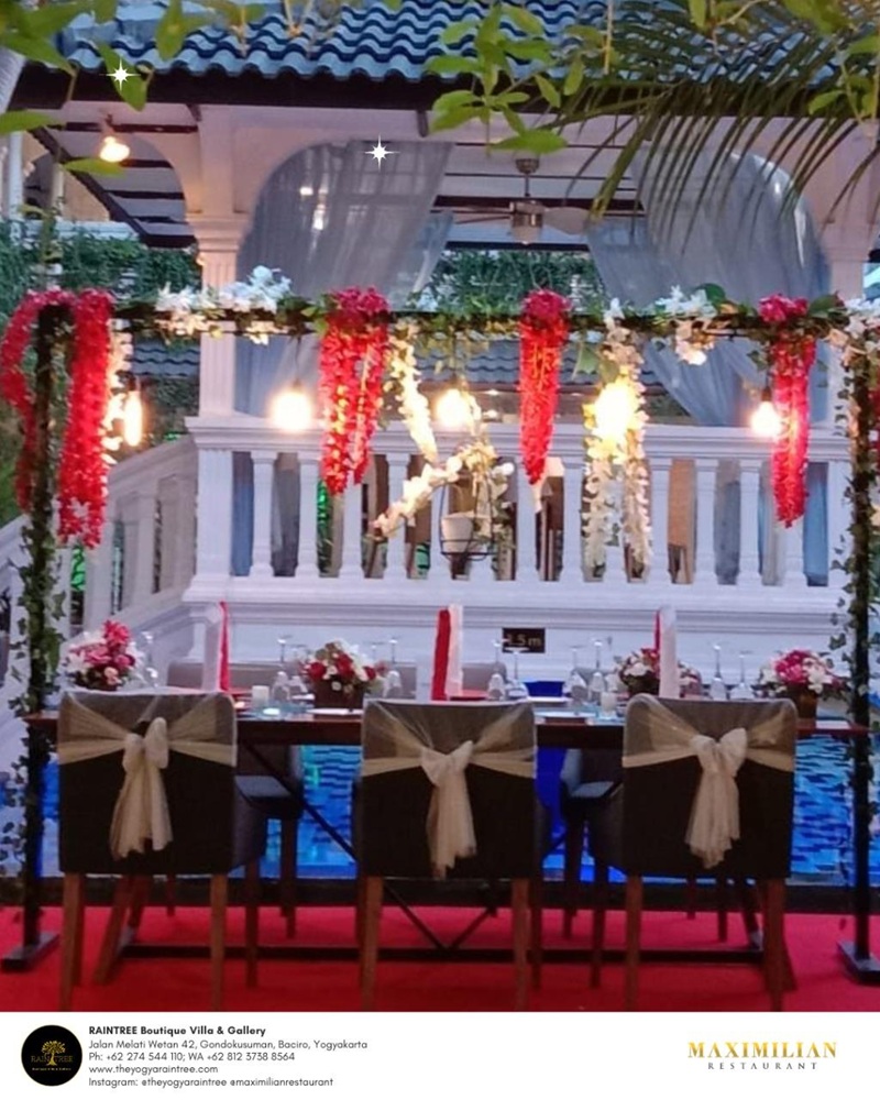 Family Gathering Dinner by the Pool